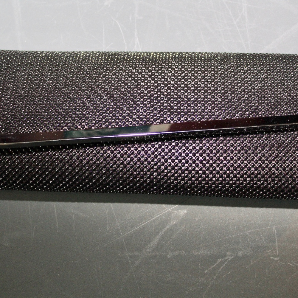 Asymmetrical Ball Mesh Black Clutch